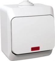 Intermediate switch with locator light IP44 white Cedar Plus WDE000571 | 3303432400309
