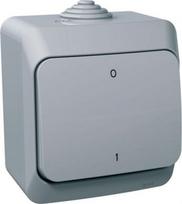 2P switch IP44 grey Cedar Plus WDE000620 | 3303432400156