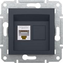 Data socket,1xRJ45 Cat.5e, STP, without frame, Anthracite, Asfora EPH5000171 | 3606480729751