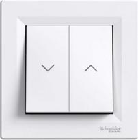 Blind switch, with frame, white, Asfora EPH1300321 | 3606480525551