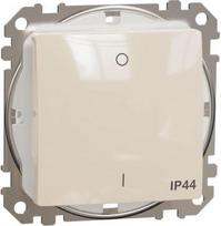 Switch, 1 gang, 2-pole, 10AX, beige, Sedna Design SDD212102 | 3606481481962