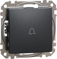 1-way Push-Button 10A with Bell Symbol, anthracite Sedna Design SDD114131 | 3606481480057