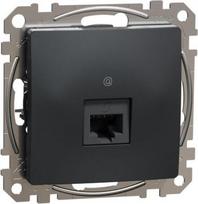 1xRJ45 data outlet CAT6A UTP, anthracite Sedna Design SDD114466 | 3606481467263