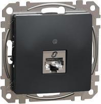 1xRJ45 data outlet CAT6A STP anthracite Sedna Design SDD114466S | 3606481467270