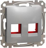Cover plate KRONE CAT5E, CAT6 UTP, aluminium Sedna Design SDD113441C | 3606481479648