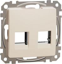 Cover plate RDM CAT5E, CAT6 UTP, beige Sedna Design SDD112442C | 3606481479044