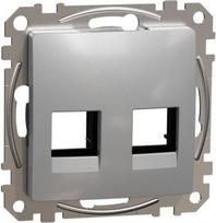 Cover plate AMP MOL KELCAT5E, CAT6 UTP, aluminium Sedna Design SDD113444C | 3606481479679