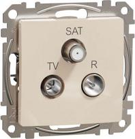 End-of-line TV / R / SAT socket 4dB , beige Sedna Design SDD112481 | 3606481466570
