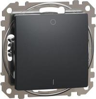 Switch, 2-pole 1-way, 10AX, anthracite, Sedna Design SDD114102 | 3606481479877