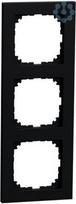 Frame, 3-gang, matte black, Merten M-Pure MEG4030-3603 | 4042811232139