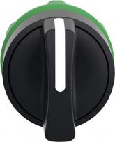 Black selector switch head Ø22 3-position spring return. range of product: Harmony XB5 - device short name: ZB5 - mounting diameter: 22 mm - operator position information: 3 positions +/- 45°. ZB5AD7 | 3389110905250