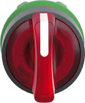 Red illuminated selector switch head Ø22 3-position spring return. range of product: Harmony XB5 - product compatibility: integral LED - device short name: ZB5 - mounting diameter: 22 mm - operator position information: 3 positions +/- 45°. ZB5AK1543 | 3389110906226