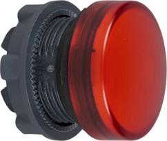Red pilot light head Ø22 plain lens for BA9s bulb. range of product: Harmony XB5 - product or component type: head for pilot light - product compatibility: BA 9s - device short name: ZB5 - mounting diameter: 22 mm - operator additional information: w ZB5AV04 | 3389110908091
