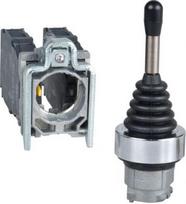 Joystick controller Ø22 4-direction stay put 1NO per direction. range of product: Harmony XB4 - product or component type: complete joystick controller - device short name: XD4 - fixing collar material: zamak - mounting diameter: 22 mm - contacts typ XD4PA14 | 3389110887426