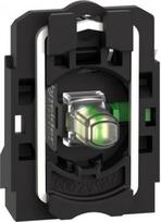 White light block with body/fixing collar with integral LED 24V 1NO. range of product: Harmony XB5 - product or component type: complete body/contact assembly and light block - device short name: ZB5 - fixing collar material: plastic - contacts type ZB5AW0B11 | 3389110908336