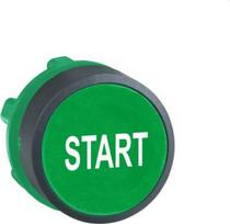 Head for non illuminated push button, Harmony XB5, green, 22mm, marked "START" ZB5AA333 | 3389110904543
