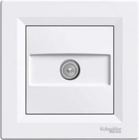 TV ending outlet with frame white 1dB Asfora EPH3200121 | 3606480526329