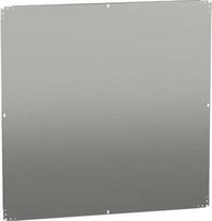 Plain mounting plate H1200xW1200mm made of galvanised sheet steel. range of product: Mounting accessories - accessory / separate part type: mounting plate - device application: multi-purpose - mounting location: direct fixing on backstuds, step slide NSYMM1212 | 3606480183188