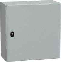 Spacial S3D plain door with mount.plate. H500xW500xD250 IP66 IK10 RAL7035.. range of product: Spacial S3D - device application: multi-purpose - product or component type: compact enclosure - enclosure nominal height: 500 mm - enclosure nominal width: NSYS3D5525P | 3606480159350
