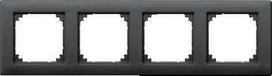 4 set frame, anthracite, IP20 Merten SystM M-Plan 486414 | 4011281895397