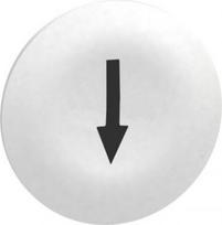 Cap for multiple-headed push button, Harmony XB4, wireless, plastic, white, 22mm, black marked arrow ZBA7134 | 3389119044257