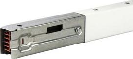 Straight length, Canalis KBA, 25A, 1 circuit, 3L+N+PE, compatible DALI, 2 outlets, 2m, white RAL9003 KBA25ED4202W | 3606480498749