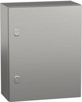 Wall mounted enclosure, PanelSeT S3X, stainless steel 304L, plain door, 500x400x200mm, IP66 NSYS3X5420 | 3606480155185