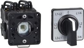 Cam voltmeter switch, Harmony K, phases phases and phases neutral, 22mm, plastic, 7 positions, 45°, K1F027MCH | 3389110979411