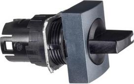 Head for selector switch, Harmony XB6, black rectangular 16mm 2 positions 90degrees stay put ZB6DD28 | 3389110070859