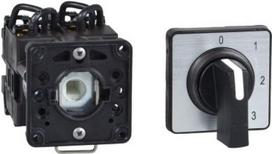 Cam changeover switch, Harmony K, 22mm, plastic, 1 pole, position 0, 45 degree, 12A, 45x45mm, metall K1B001UCH | 3389110978513