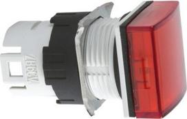 Head for pilot light, Harmony XB6, square red, 16mm, integral LED ZB6CV4 | 3389110775624