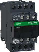 Contactor, TeSys Deca, 4P(4 NO), AC-1, <=440V, 20A, 24VDC low consumption coil, screw clamp terminal LC1DT20BL | 3389110248296