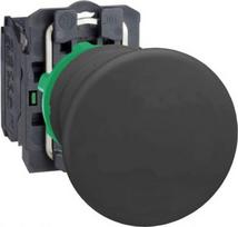 Push button, Harmony XB5, plastic, black mushroom 40mm, 22mm, spring return, unmarked, 1NO XB5AC21 | 3389110134452