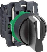 Selector switch, Harmony XB5, 2 positions, 22mm, 1NO, black XB5AD41 | 3389118082809