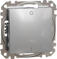 Switch, Sedna Design & Elements, 2-Pole, 10AX, PRO, aluminium SDD113102 | 3606481479266