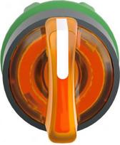 Switch head for illuminated selector switch, Harmony XB5, orange, 3 positions, stay put ZB5AK1353 | 3389110906134