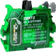 Transmitter for wireless and batteryless push button, Harmony XB5R, plastic, black, double action ZBRT2 | 3606480659928