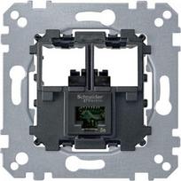 Data socket, mechanism with fixing frame, 1xRJ45, Merten MTN4575-0001 | 3606480421228