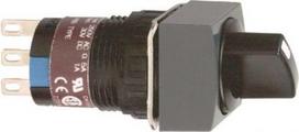 Monolithic selector switch, Harmony XB6E, square black 16mm projecting handle 2 positions 2CO XB6ECD222P | 3389110640618