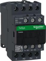Contactor, TeSys Deca, 4P(2NO+2NC), AC-1, <=440V, 20A, 24VDC coil, screw clamp terminal LC1D098BD | 3389110334104