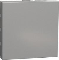 New Unica - blind cover - 2 modules - aluminium NU986630 | 3606489459222