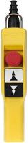 Pendant control station, Harmony XAC, plastic, yellow, pistol grip, 2 push buttons with 2NO, 1 emerg XACA2073 | 3389110558890