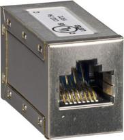 Double RJ45 connector,  ComPacT NS, MasterPact, female/female, set of 5 parts TRV00870 | 3606480025334