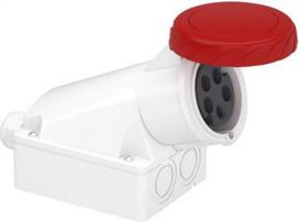 Wall mounting socket, Mureva PK, 32A, 3P+N+E, 400V, IP67 83171 | 3303430831716