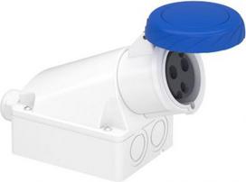 Wall mounting socket, Mureva PK, 32A, 2P+E, 220V, IP67 83166 | 3303430831662