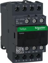 Contactor, TeSys Deca, 4P(4 NO), AC-1, <=440V, 25A, 24VDC low consumption coil, screw clamp terminal LC1DT25BL | 3389110248326
