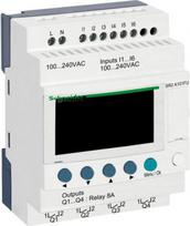compact smart relay, Zelio Logic SR2 SR3, 10 IO, 100 to 240V AC, no clock, display SR2A101FU | 3389110547634