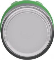 Head for illuminated push button, Harmony XB5, plastic, white flush, 22mm, universal LED, for inseti ZB5AA18 | 3389110904420