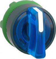 Head for illuminated selector switch, Harmony XB5, universal LED,  blue handle, 22mm, 3 positions, s ZB5AK1563 | 3389110906240