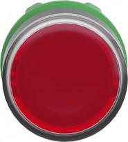 Head for illuminated push button, Harmony XB5, plastic, red flush, 22mm, universal LED, for insetion ZB5AA48 | 3389110904727